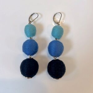 J Crew Ombré Graduated Ball Drop Earrings